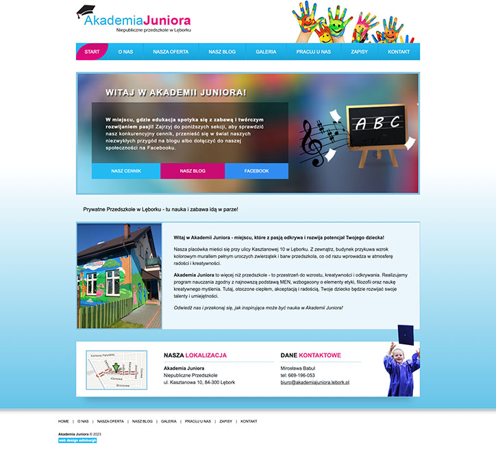 Snapshot of Nursery Website